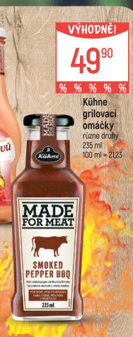 Omáčka na grilování Made for meat Kühne