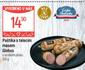 Paštika s telecím masem Játrovka Globus