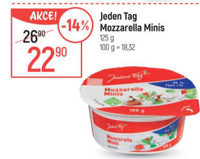 Sýr Mozzarella Minis Jeden Tag