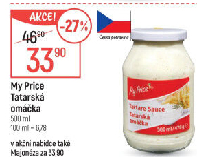 Tatarská omáčka My Price