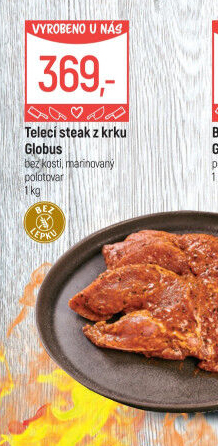 Telecí steak z krku marinovaný Globus