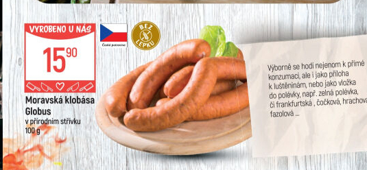 Moravská klobása Globus