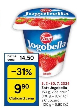 Jogurt Jogobella Zott