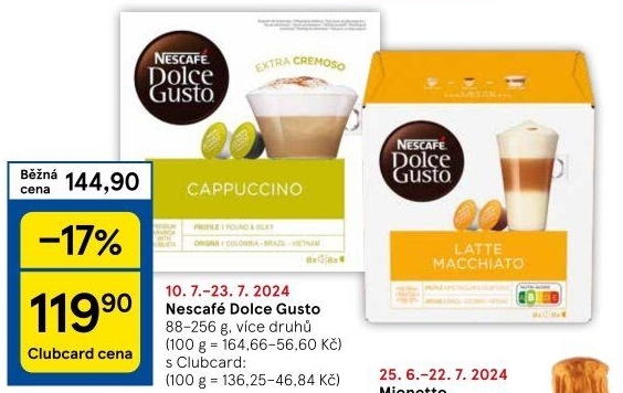 Kapsle Dolce Gusto Nescafé