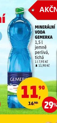 MINERÁLNÍ VODA GEMERKA