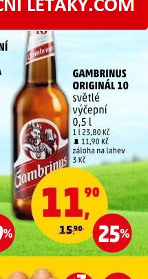 GAMBRINUS ORIGINÁL 10