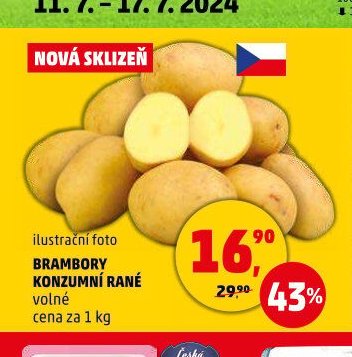 BRAMBORY KONZUMNÍ RANÉ