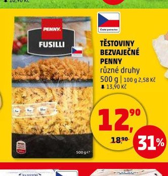 TĚSTOVINY BEZVAJEČNÉ PENNY