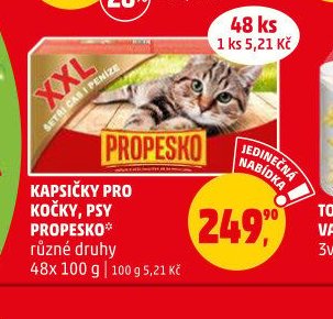 KAPSIČKY PRO KOČKY, PSY PROPESKO