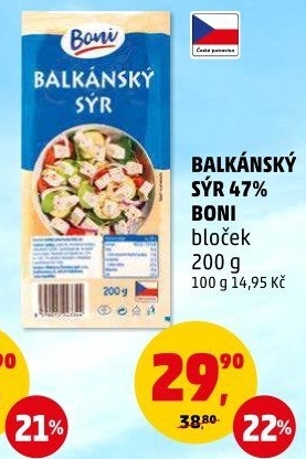 Balkánský sýr Boni