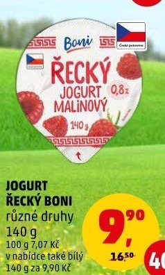 Bílý jogurt řeckého typu Boni