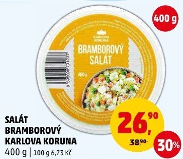 Bramborový salát Karlova Koruna