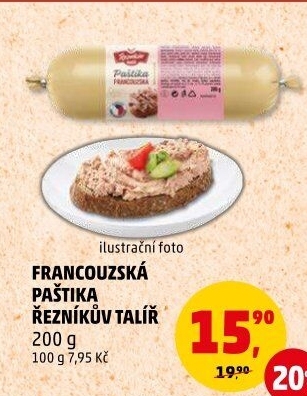 Paštika francouzská Řezníkův talíř