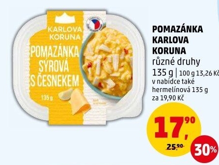 Pomazánky Karlova Koruna