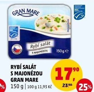 Rybí salát s majonézou Gran Mare