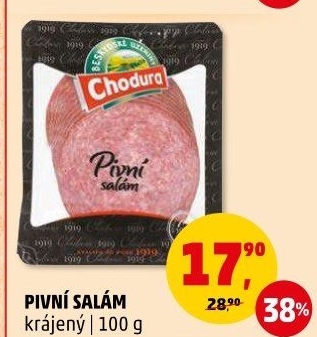 Salám pivní Beskydské uzeniny Chodura