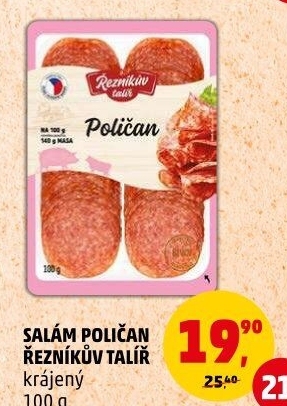 Salám Poličan Řezníkův talíř