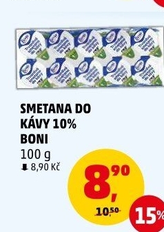Smetánky do kávy Boni