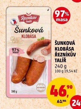 Šunková klobása Řezníkův talíř