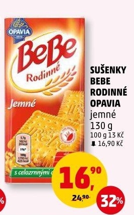 Sušenky Rodinné BeBe Opavia