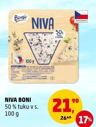 Sýr Niva 50% Boni