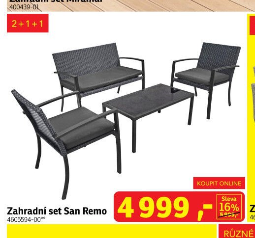 Zahradní set San Remo