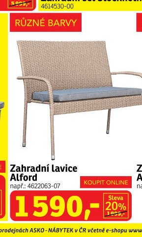 Zahradní lavice Alford