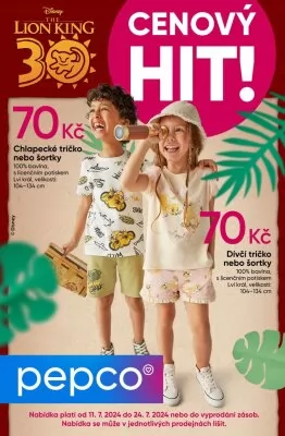akční leták PEPCO 11.7.2024-24.7.2024