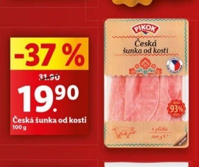 Česká šunka od kosti