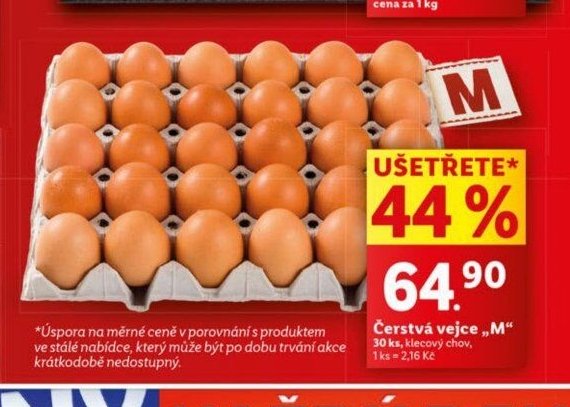Čerstvá vejce „M“