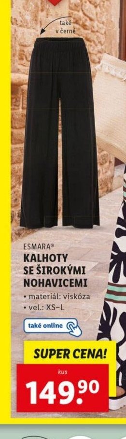ESMARA® KALHOTY SE ŠIROKÝMI NOHAVICEMI