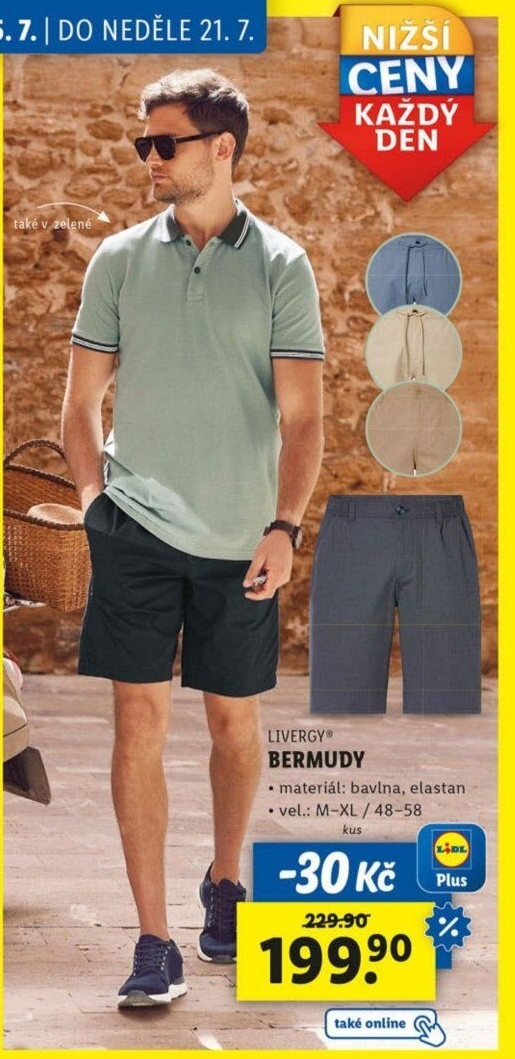 Pánské bermudy Livergy