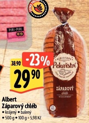 Chléb záparový Albert