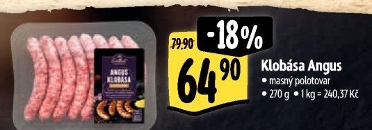 Klobása Angus s cibulkouAlbert Excellent