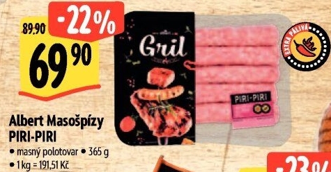 Masošpízy Piri-Piri Albert Gril