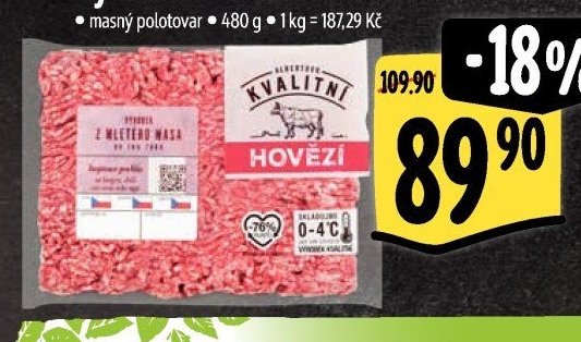 Výrobek z mletého hovězího masa