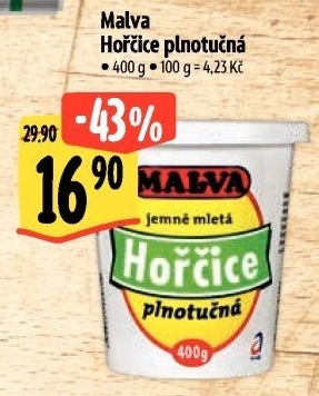 Hořčice plnotučná Malva