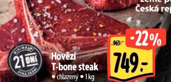 Hovězí steak T-Bone
