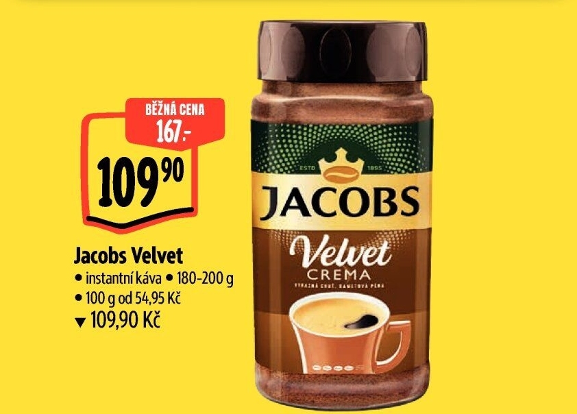 Instantní káva Jacobs Velvet