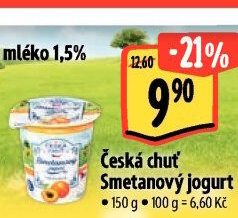 Jogurt smetanový ochucený Česká chuť