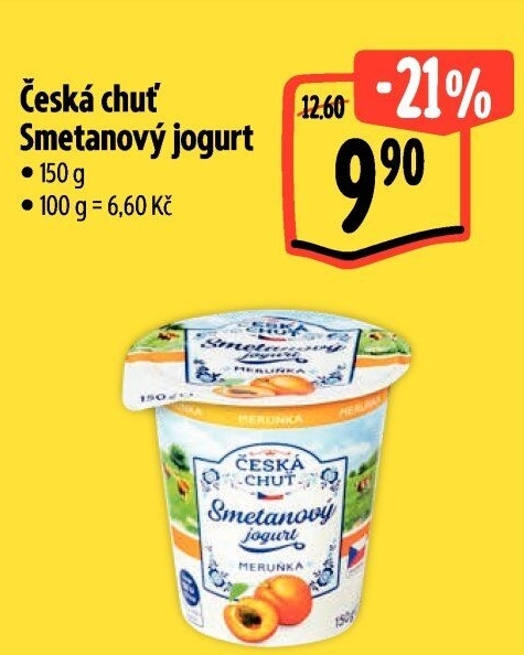 Jogurt smetanový ochucený Česká chuť
