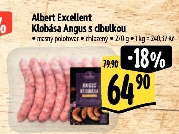Klobása Angus s cibulkouAlbert Excellent