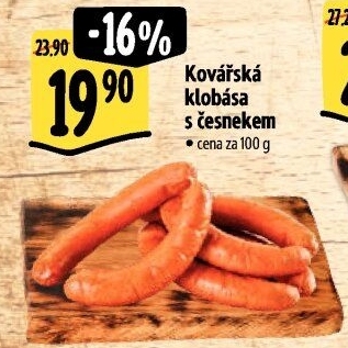 Klobása kovářská s česnekem