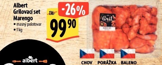 Kuřecí grilovací set Marengo Albert Gril