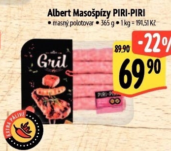 Masošpízy Piri-Piri Albert Gril