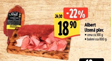 Uzená plec bez kosti Albert Gril