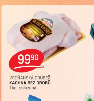 VODŇANSKÁ DRŮBEŽ KACHNA BEZ DROBŮ 1 kg, chlazená