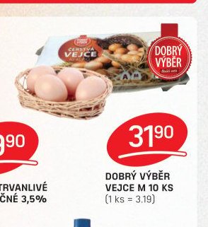 DOBRÝ VÝBĚR VEJCE M 10 KS