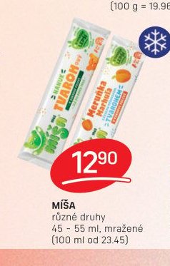 MÍŠA různé druhy 45 - 55 ml, mražené