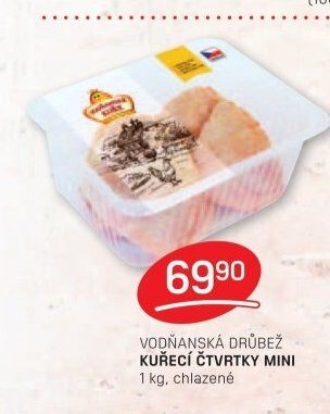 Vodňanská drůbež kuřecí čtvrtky mini